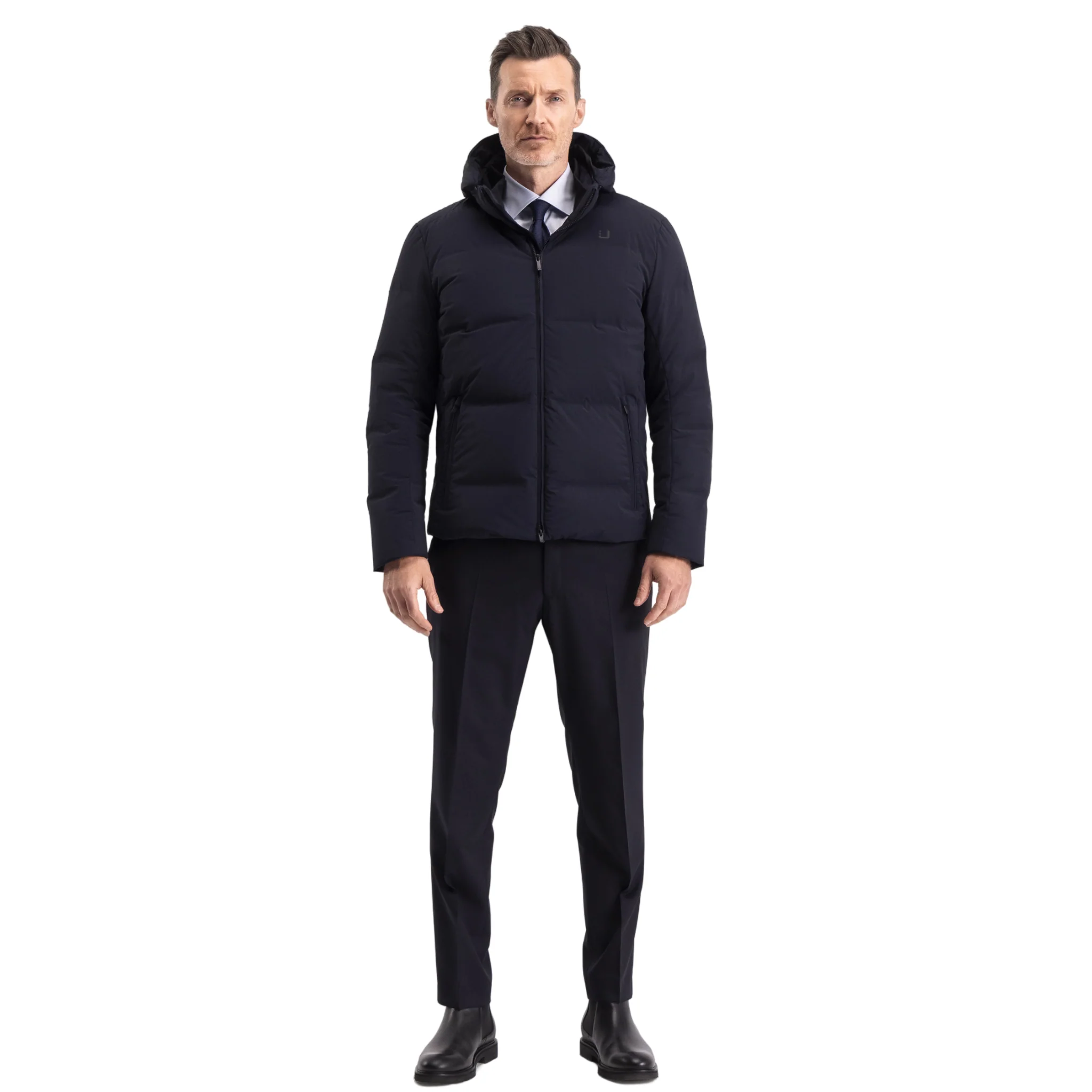 Mens UBR Navy Bolt XP Down Jacket - Image 7