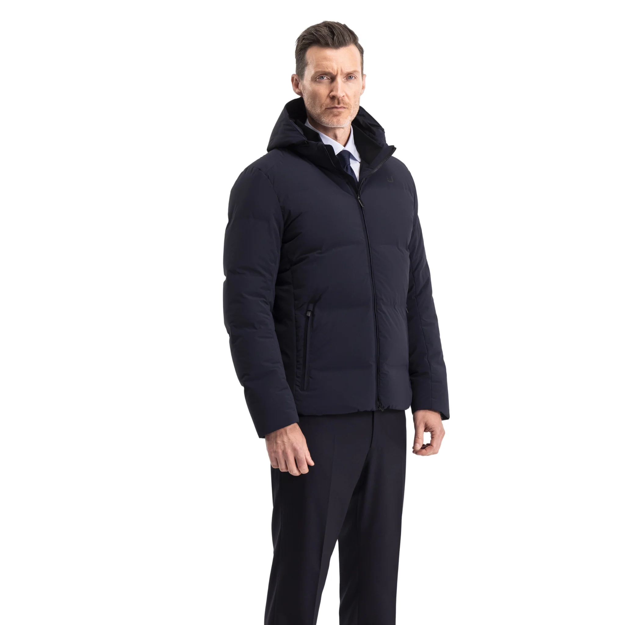 Mens UBR Navy Bolt XP Down Jacket - Image 8