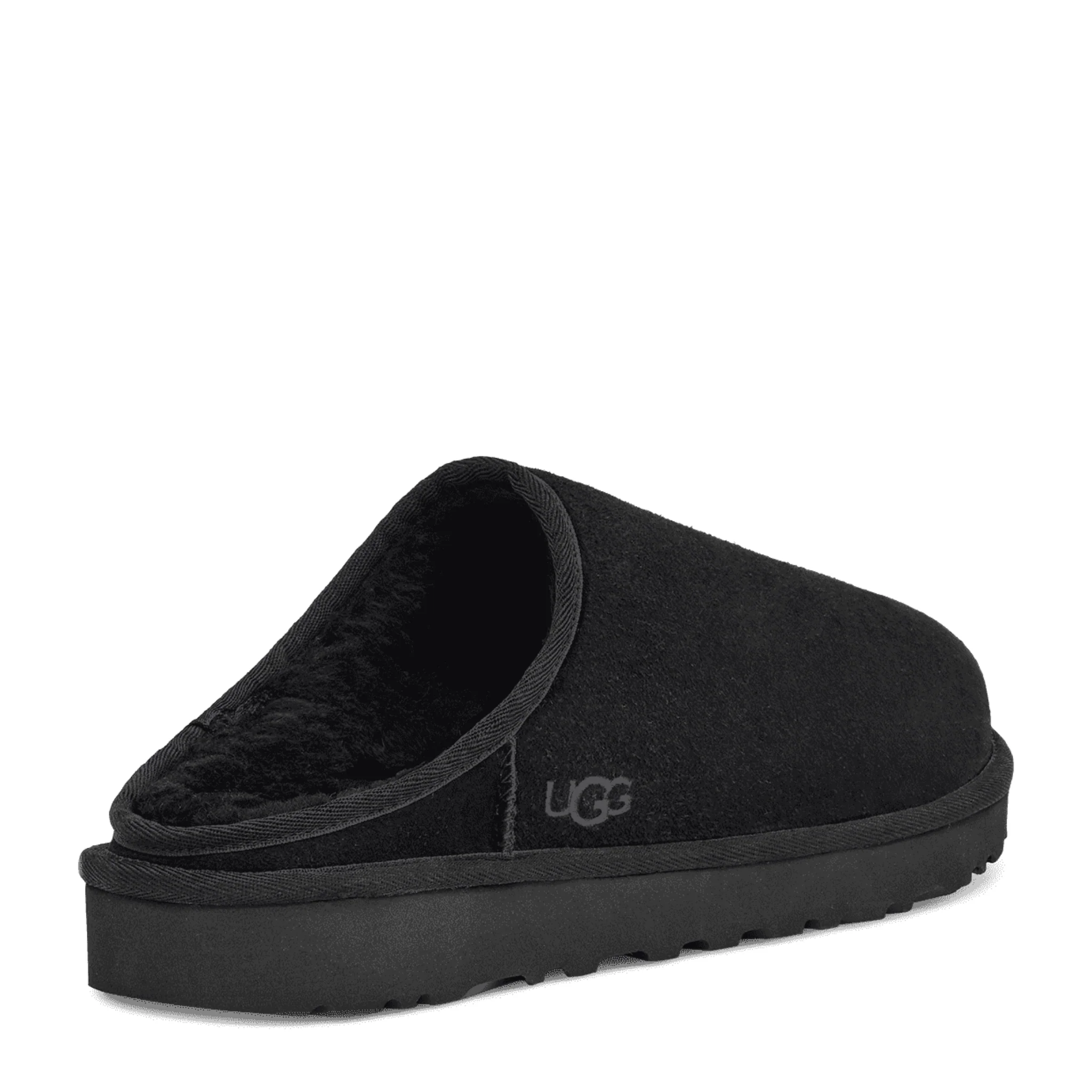 Mens UGG Black Classic Slip-On Slippers - Image 4