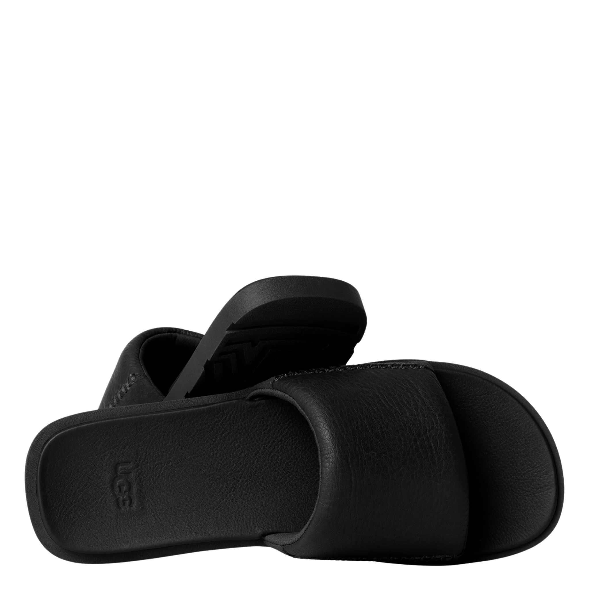 Mens UGG Black Seaside II Slides - Image 4