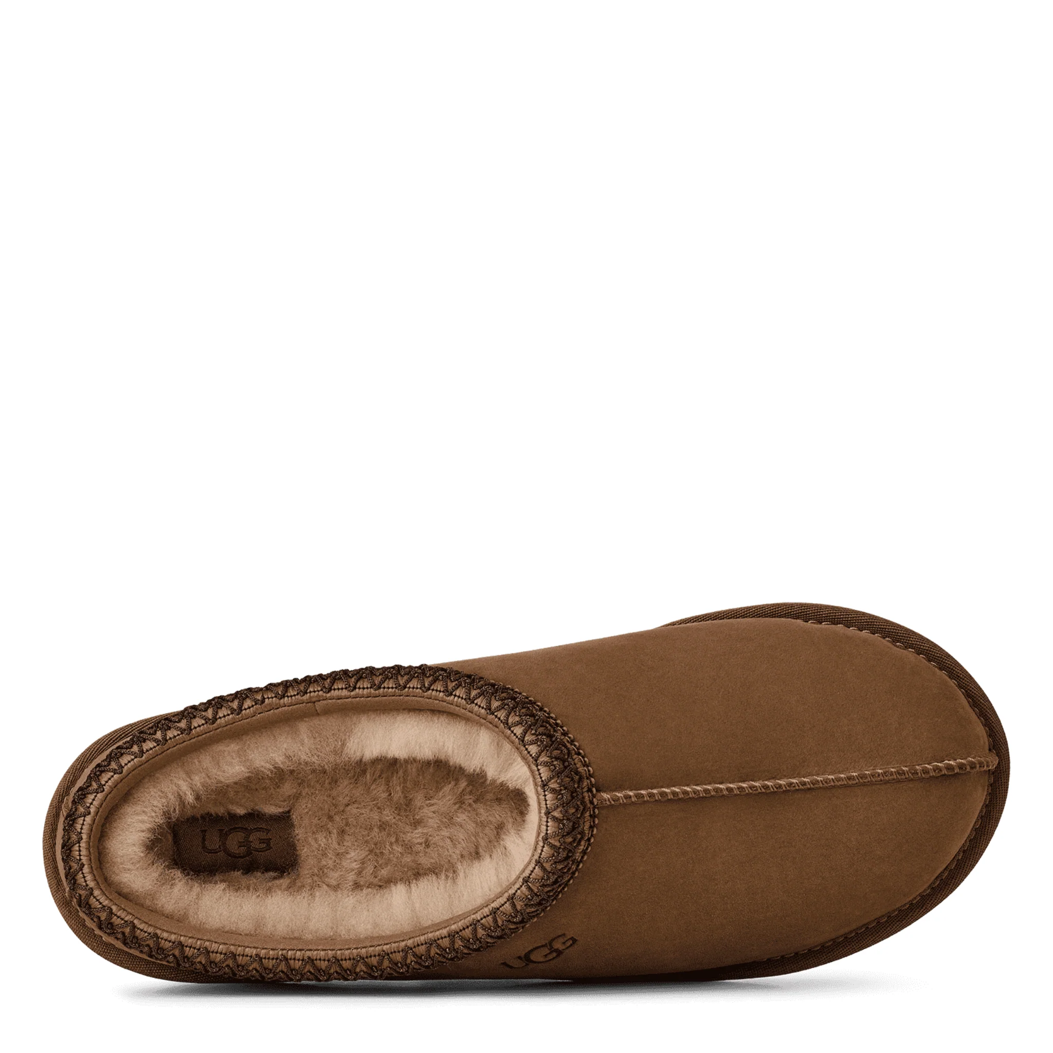 Mens UGG Dark Chestnut Tasman II Nubuck Slippers - Image 4