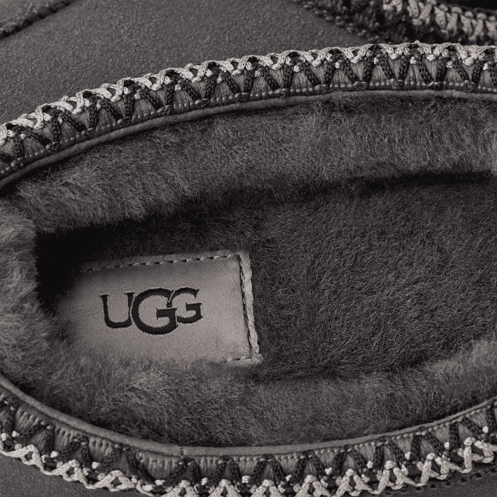 Mens UGG Dark Grey Tasman II Slippers - Image 5