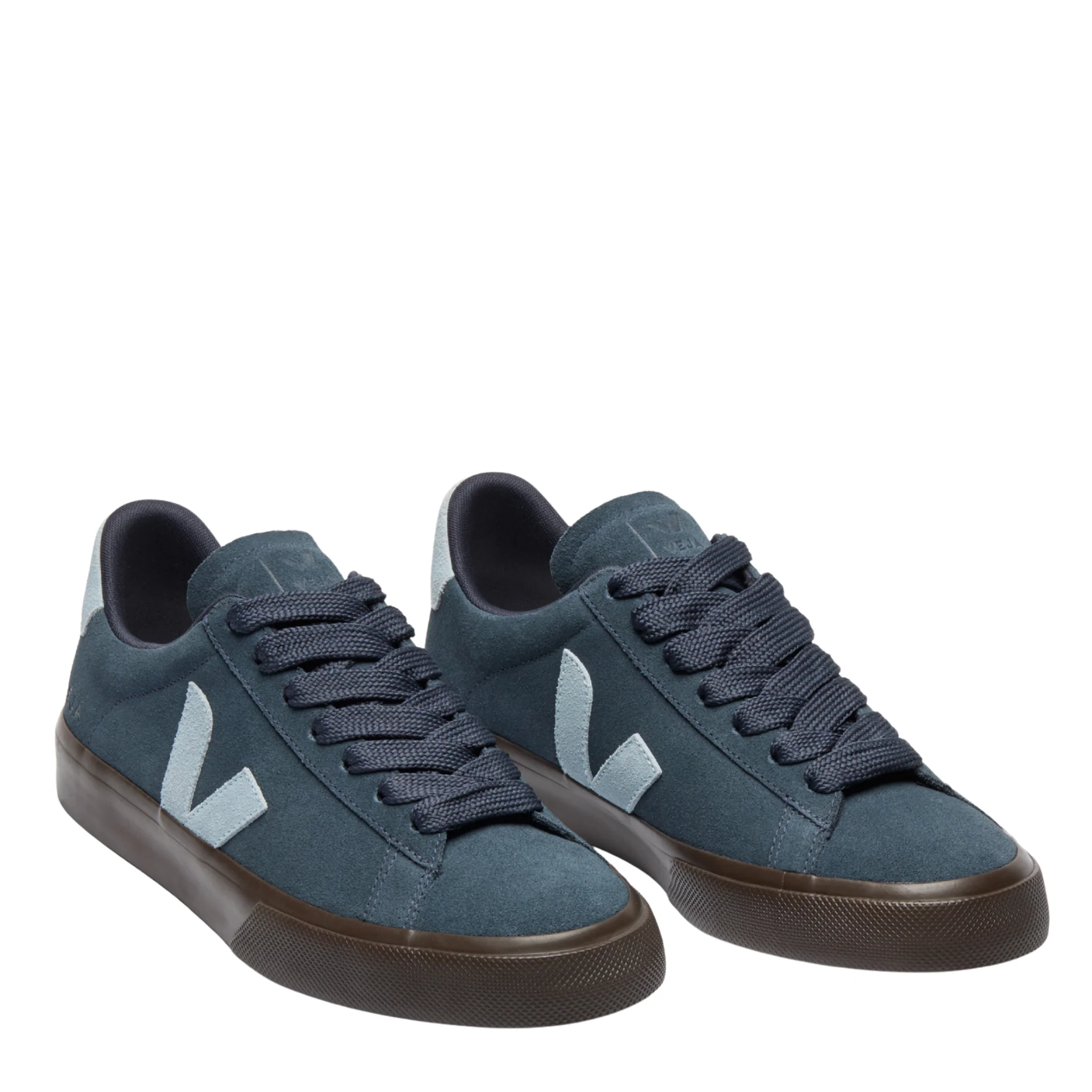 Mens VEJA Nautico/Steel/Eagle Campo Bold Suede Trainers - Image 2