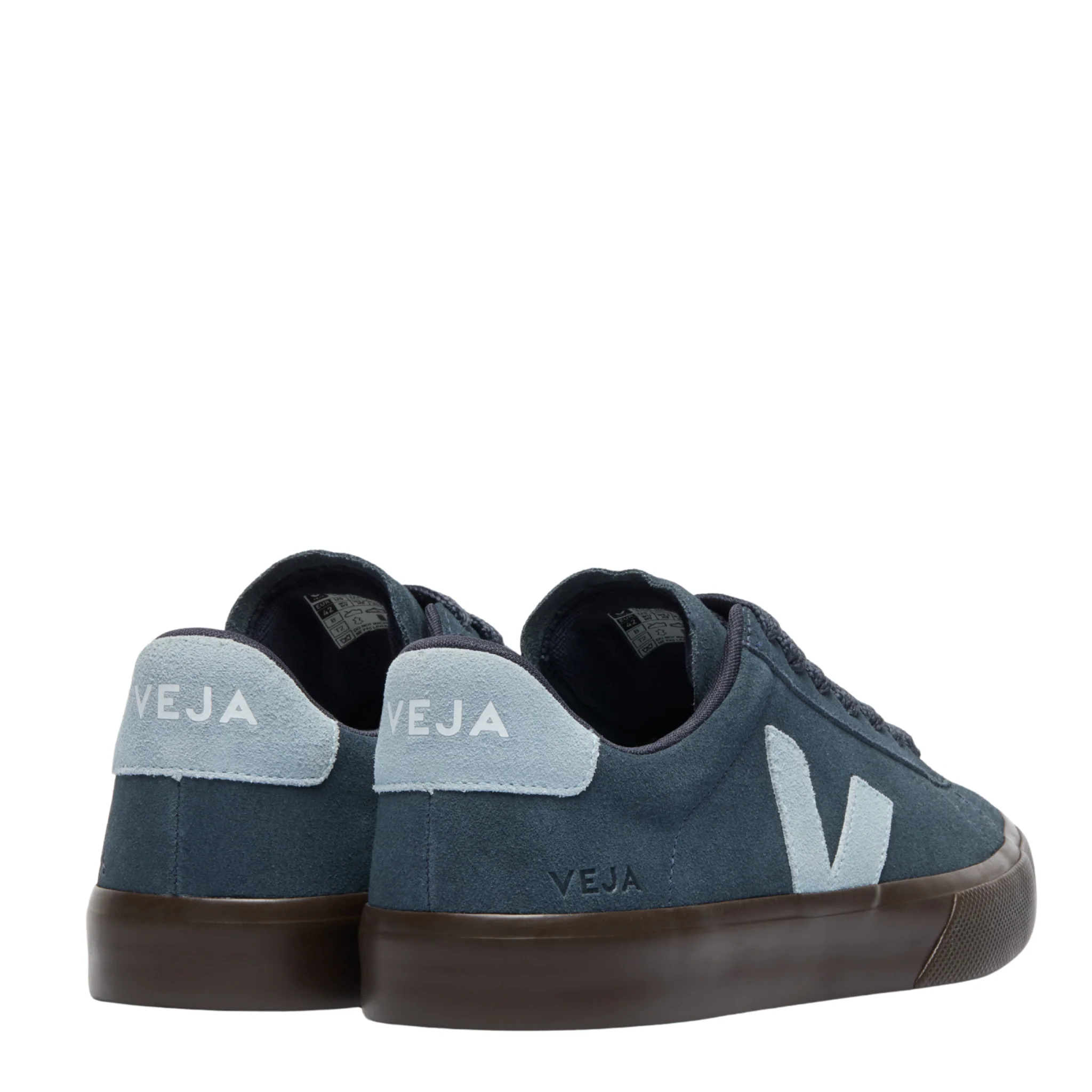 Mens VEJA Nautico/Steel/Eagle Campo Bold Suede Trainers - Image 3