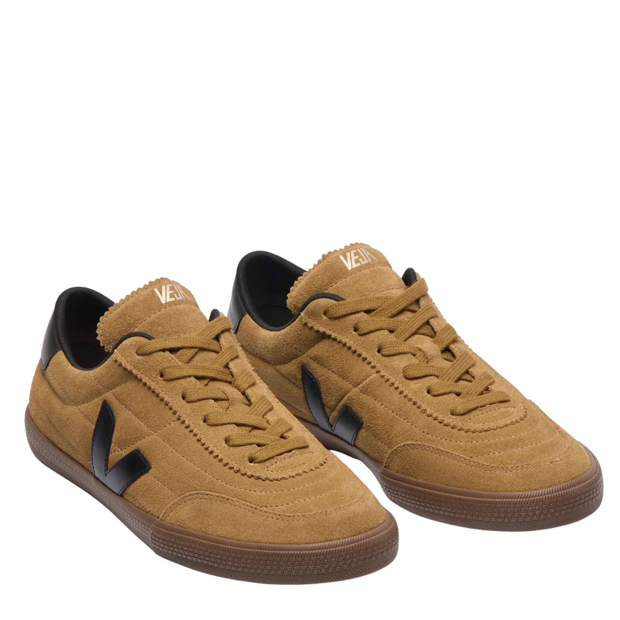 Mens VEJA Tent/Black/Bark Panenka Suede Trainers - Image 2