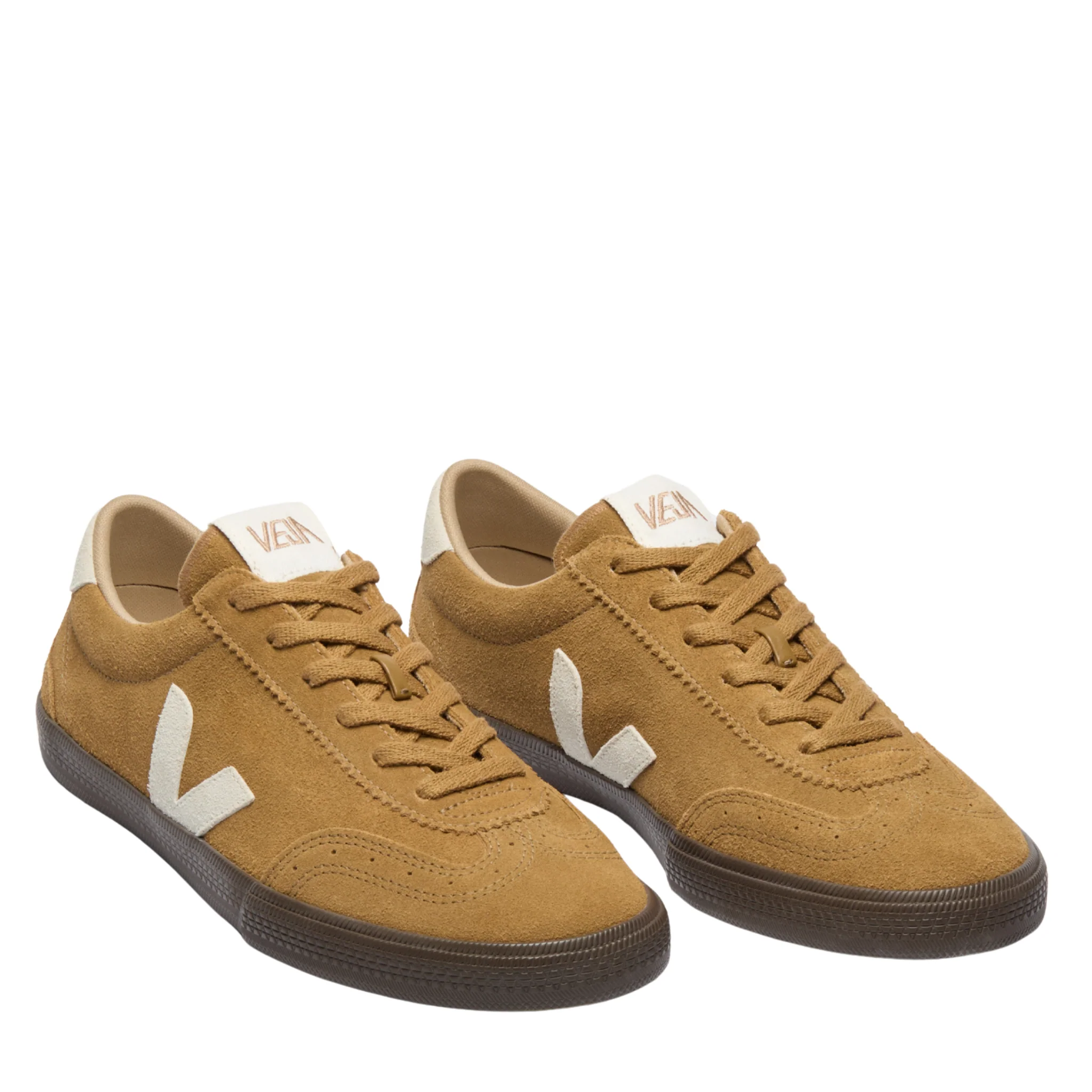 Mens VEJA Tent/Natural/Eagle Volley Suede Trainers - Image 2