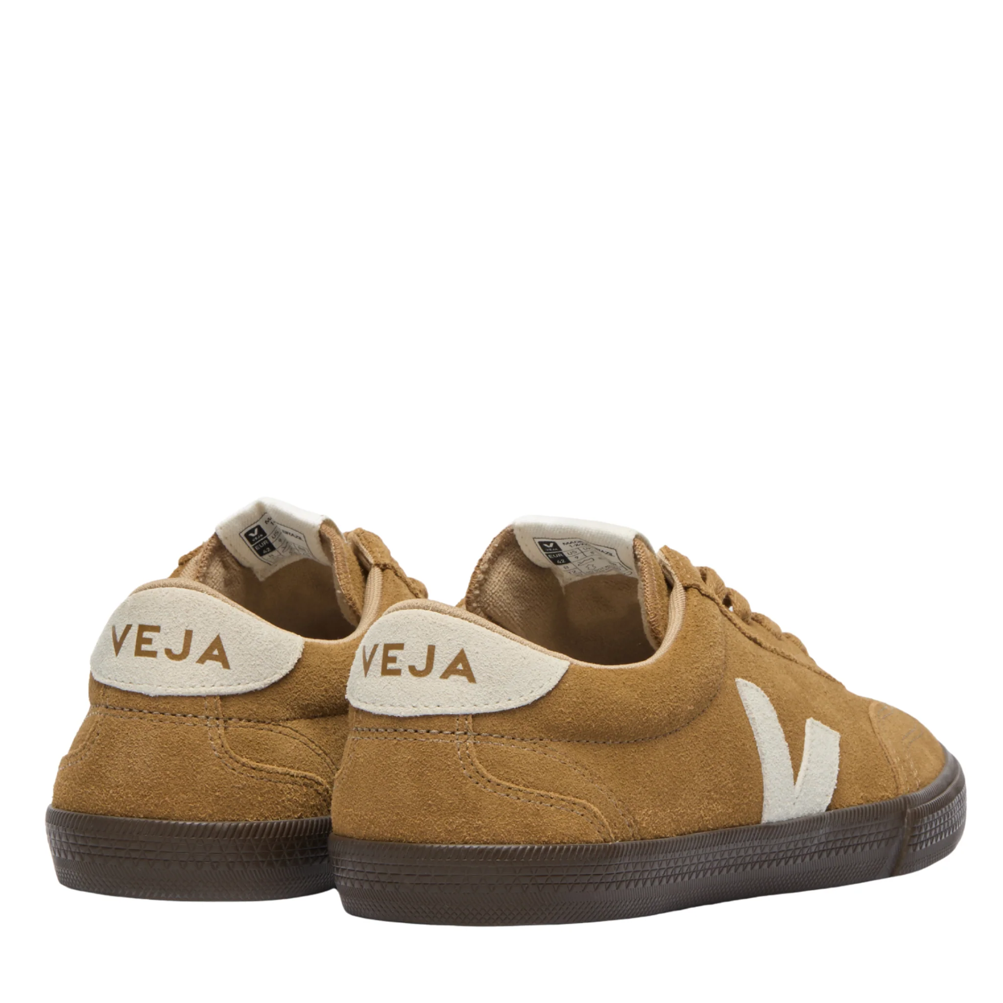 Mens VEJA Tent/Natural/Eagle Volley Suede Trainers - Image 4