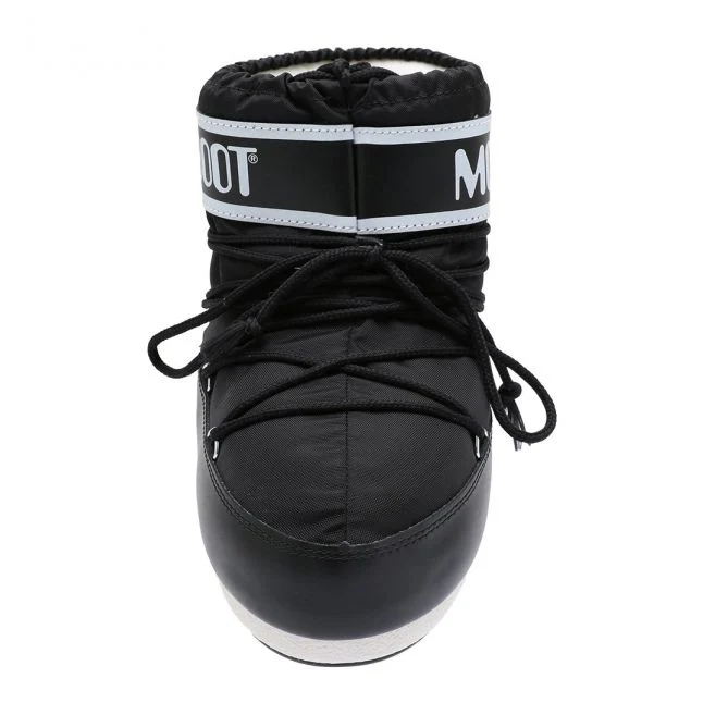 Womens Moon Boot Black Icon Low Nylon Boots - Image 2