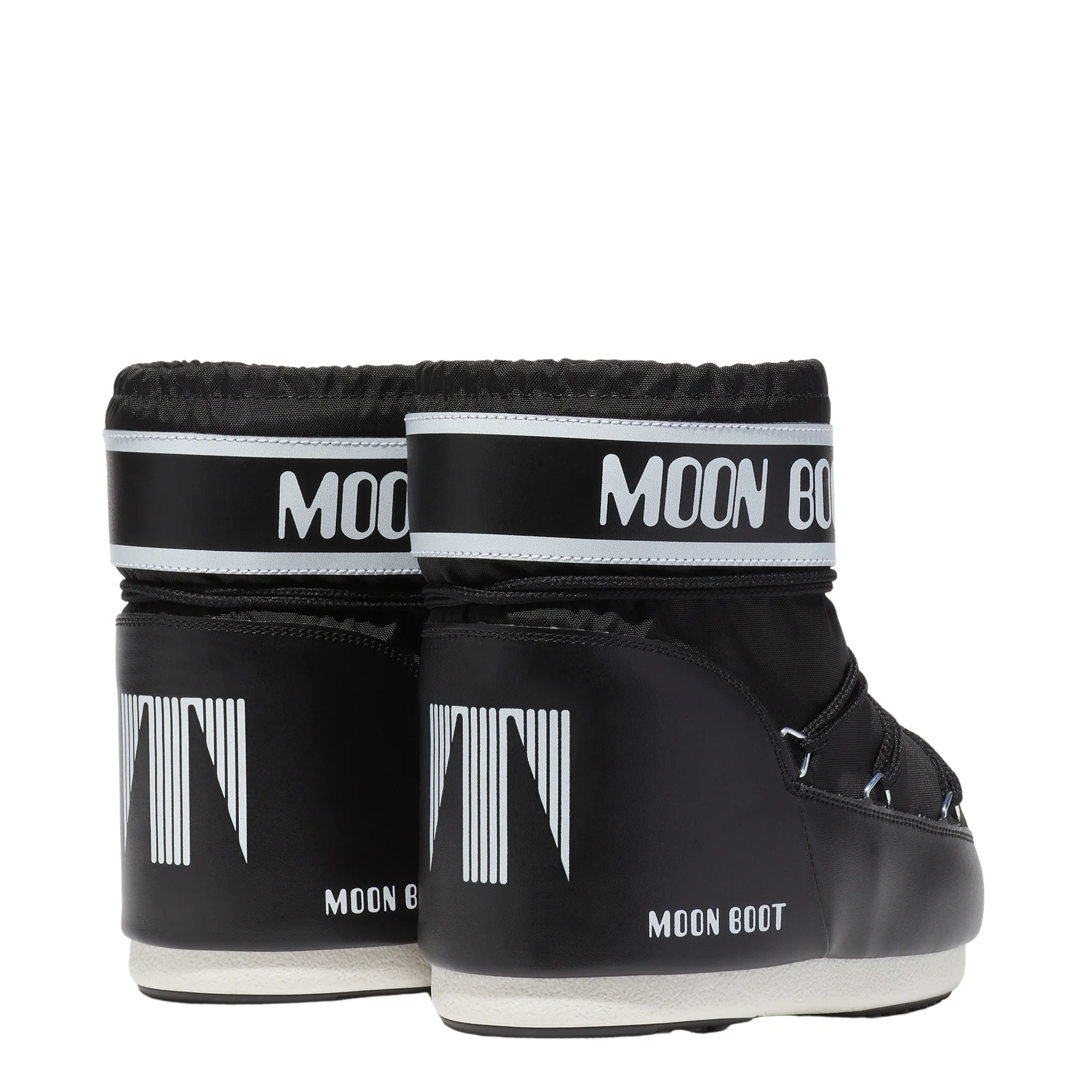 Womens Moon Boot Black Icon Low Nylon Boots - Image 3