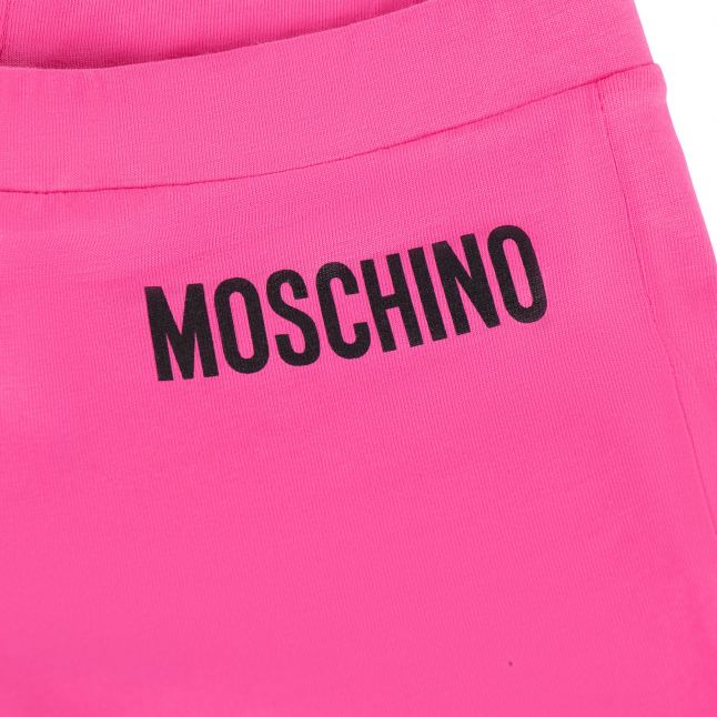 Girls Moschino Fuchsia Flare Trousers - Image 2
