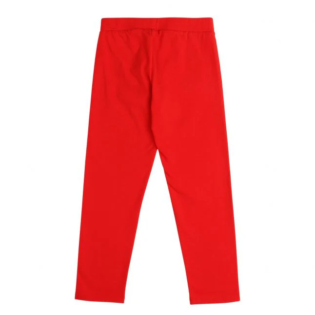 Moschino Girls Poppy Red Choc Box Toy Leggings - Image 3
