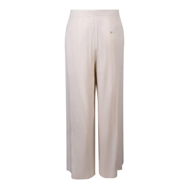 Womens Cream Mel Co-ord Trousers - Image 4