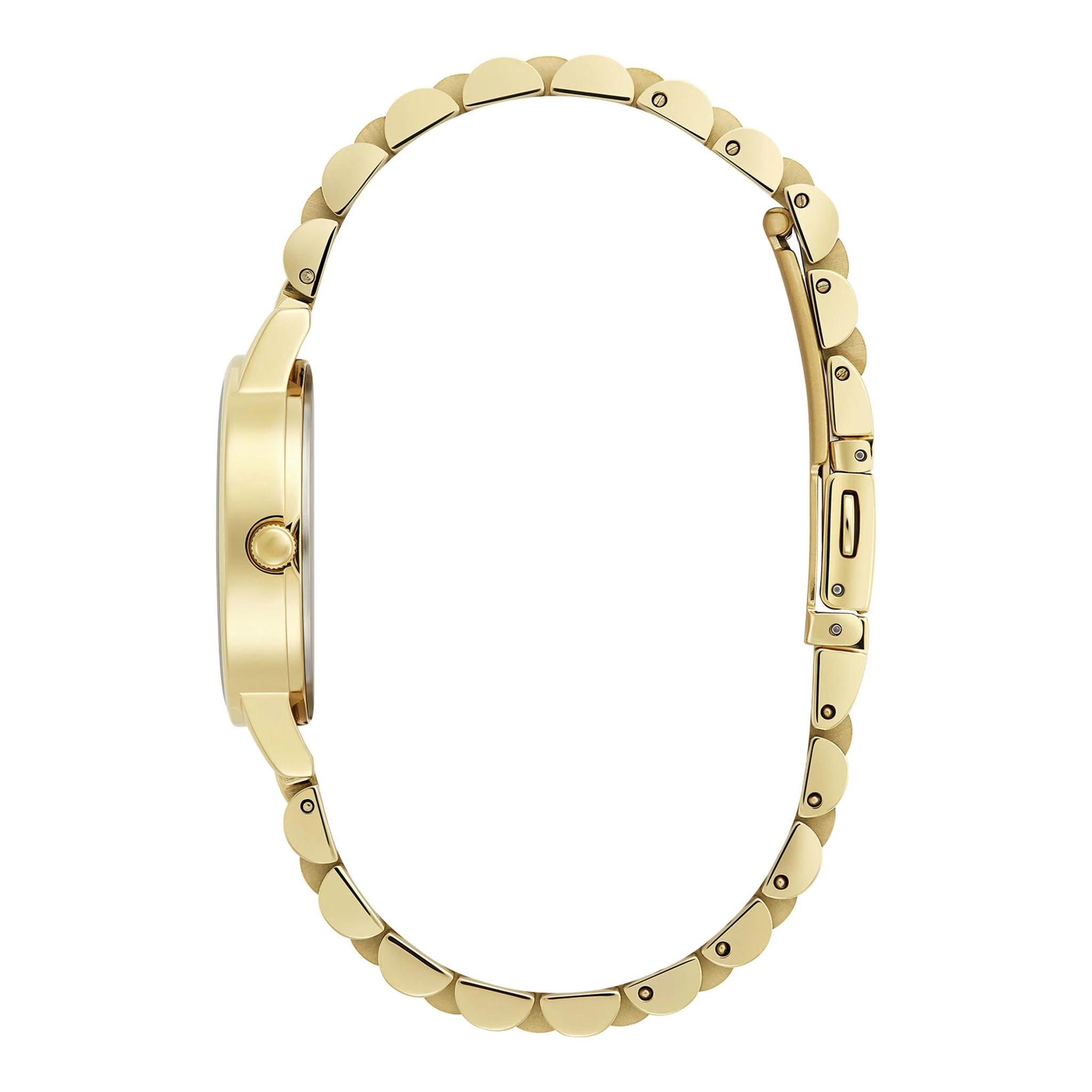 Womens Olivia Burton Gold/White Mother of Pearl Bracelet Watch - Image 3