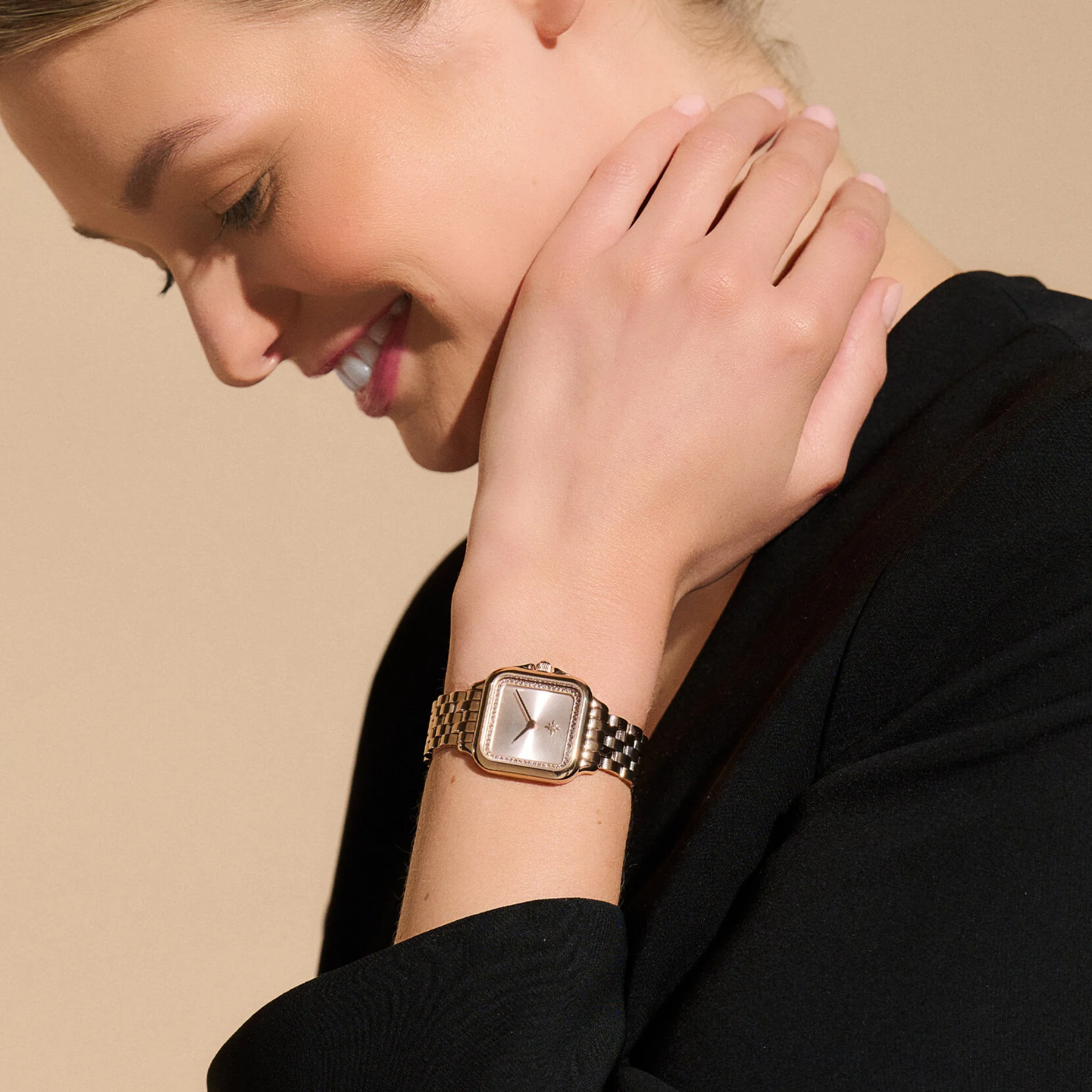 Womens Olivia Burton Pale Rose Gold Grosvenor Bracelet Watch - Image 6