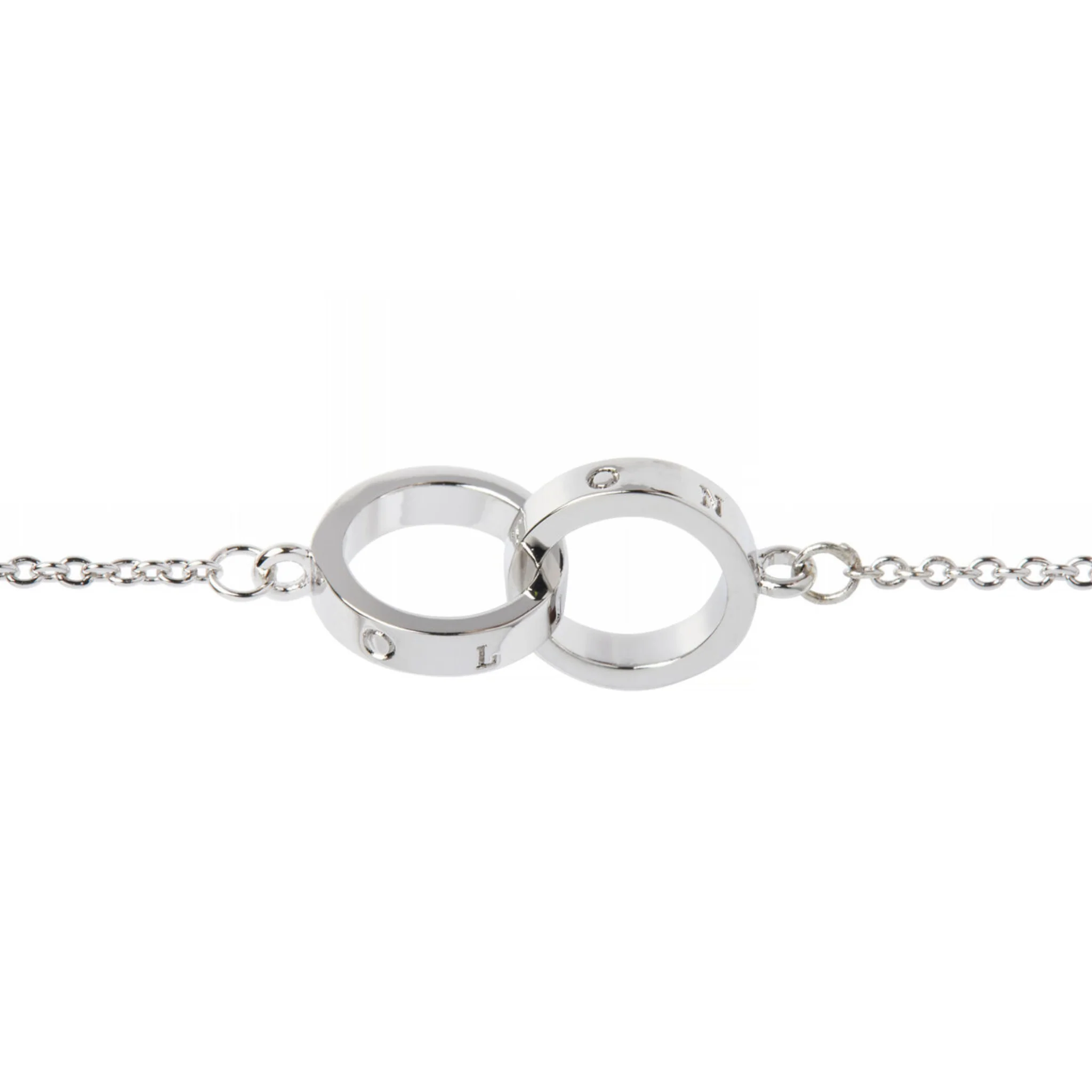 Womens Olivia Burton Silver Classic Interlink Bracelet - Image 3