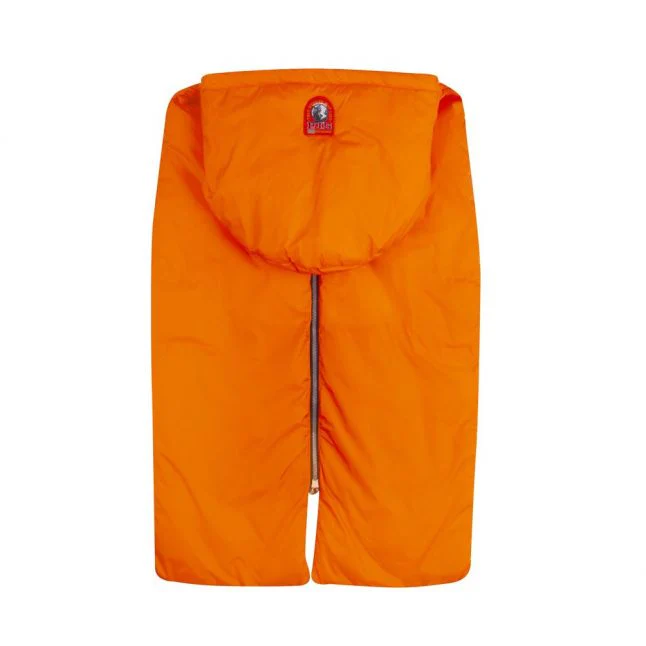 Girls Parajumpers Orange Estelle Hooded Scarf Gilet - Image 3