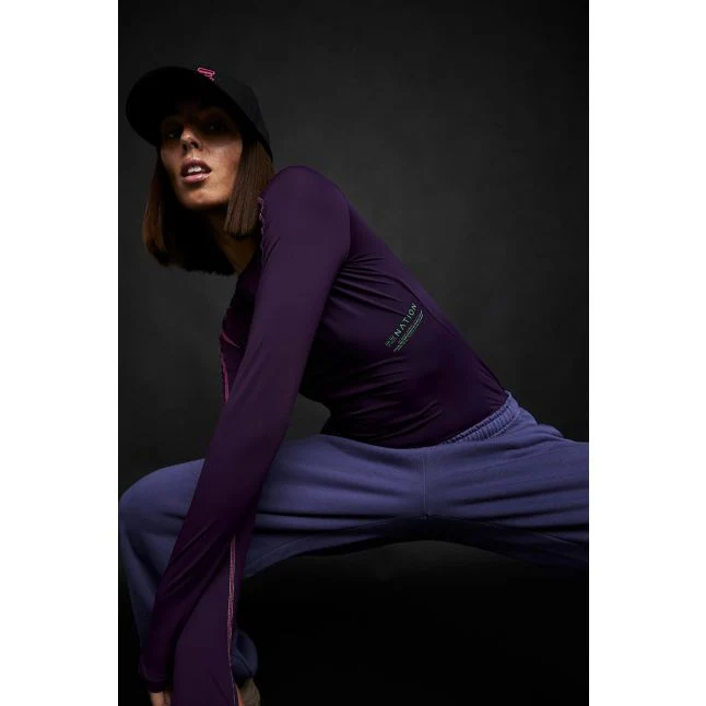 Womens P.E. Nation Purple Pennant Del Mar L/s Top - Image 3