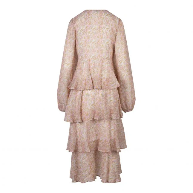 Womens Pretty Lavish Sorbet Ashton Ruffle Midi Dress - Image 3