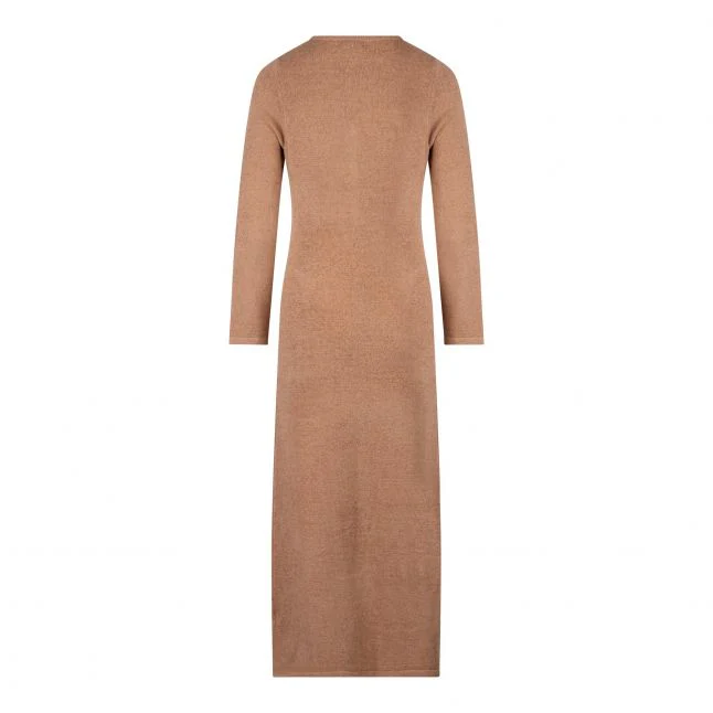 Womens Pretty Lavish Tan Blush Hazel Knit Midaxi Dress - Image 2