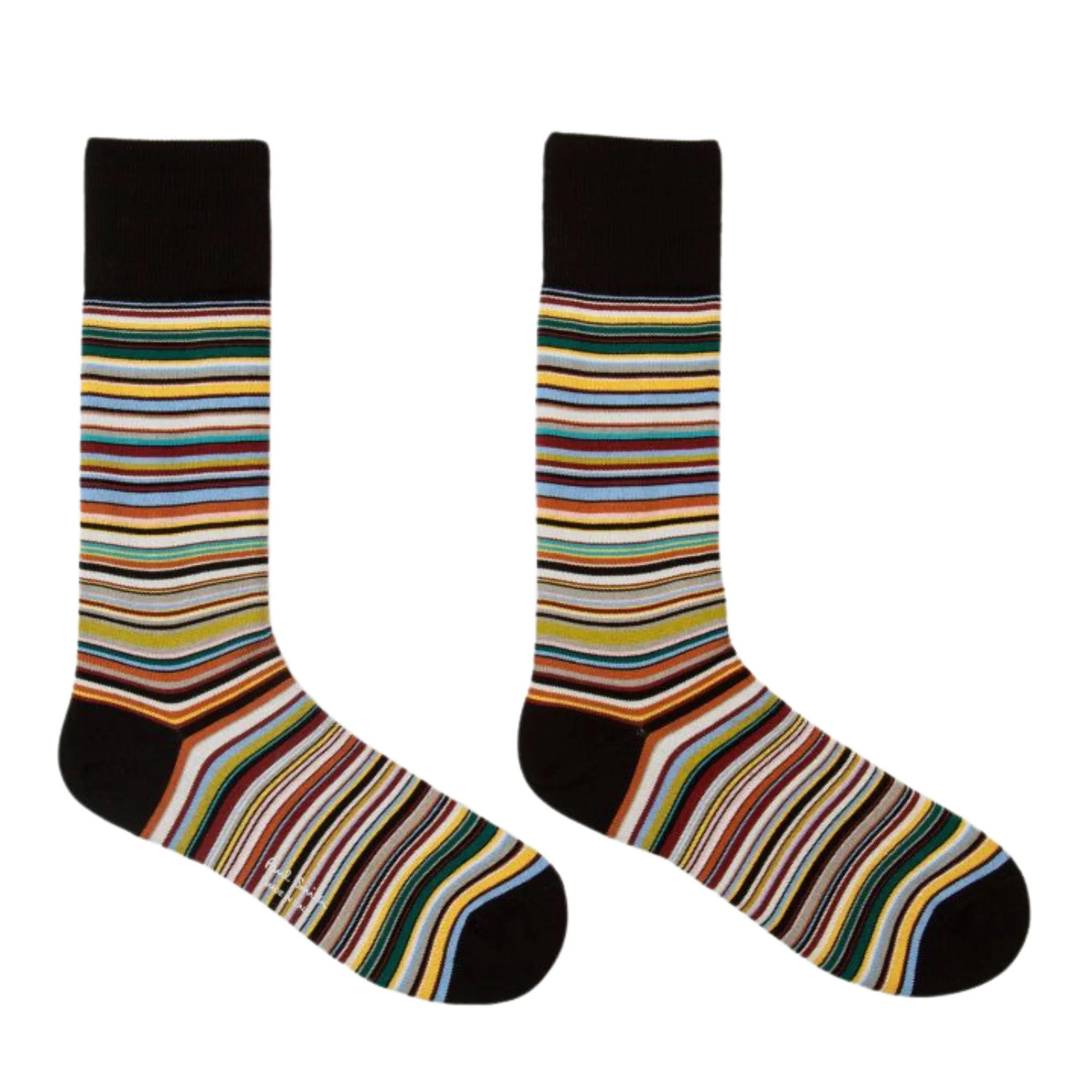 Mens Paul Smith Mixed Signature Stripe 2 Pack Socks - Image 2