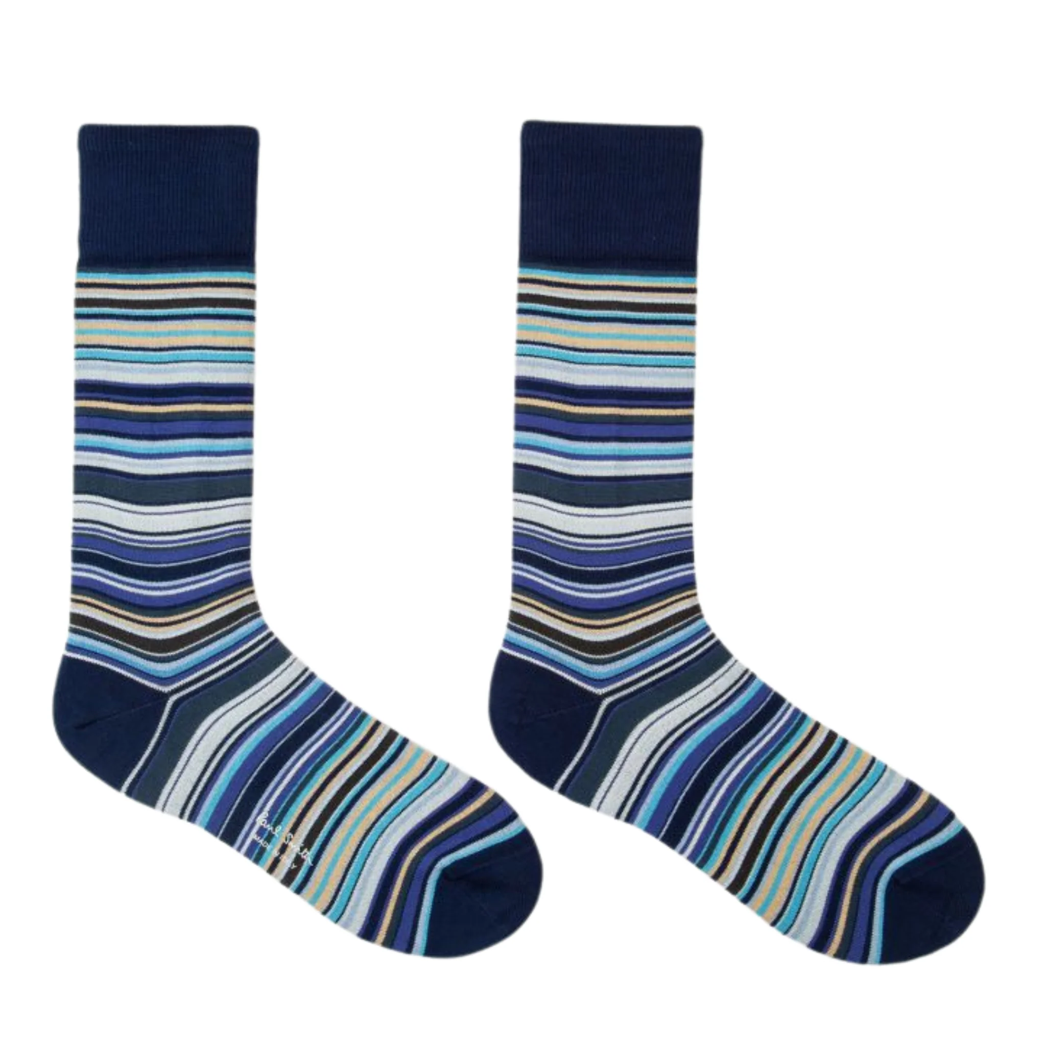 Mens Paul Smith Mixed Signature Stripe 2 Pack Socks - Image 3