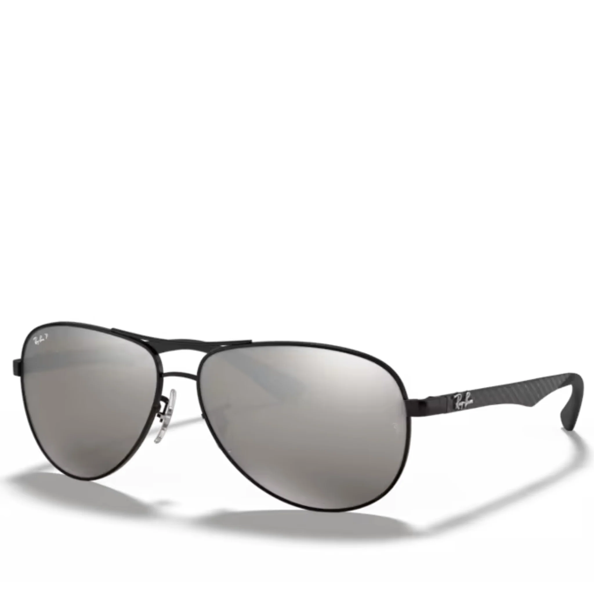 Mens 002/K7 Black/Mirror Polarized RB8313 Carbon Fibre Sunglasses - Image 2