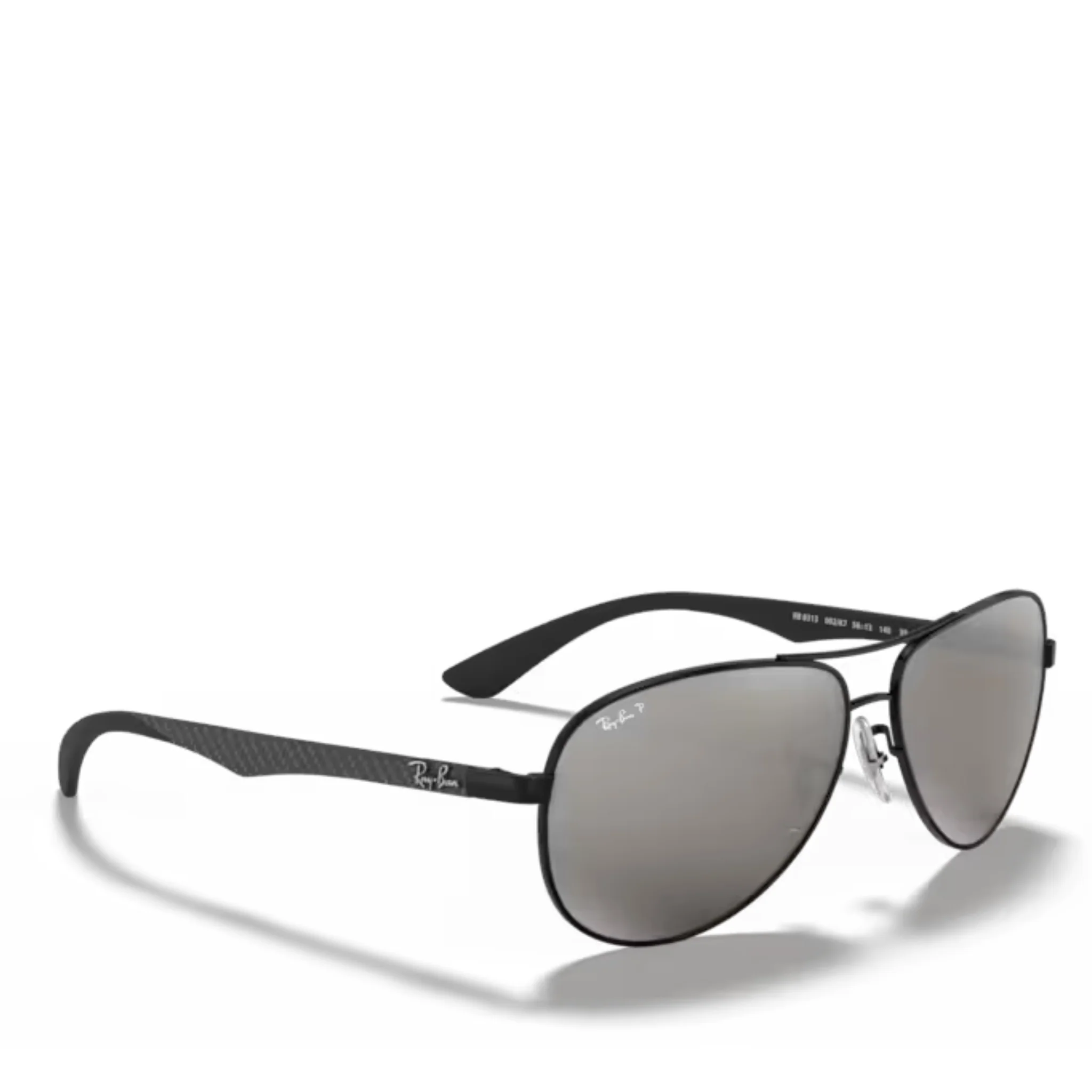 Mens 002/K7 Black/Mirror Polarized RB8313 Carbon Fibre Sunglasses - Image 3