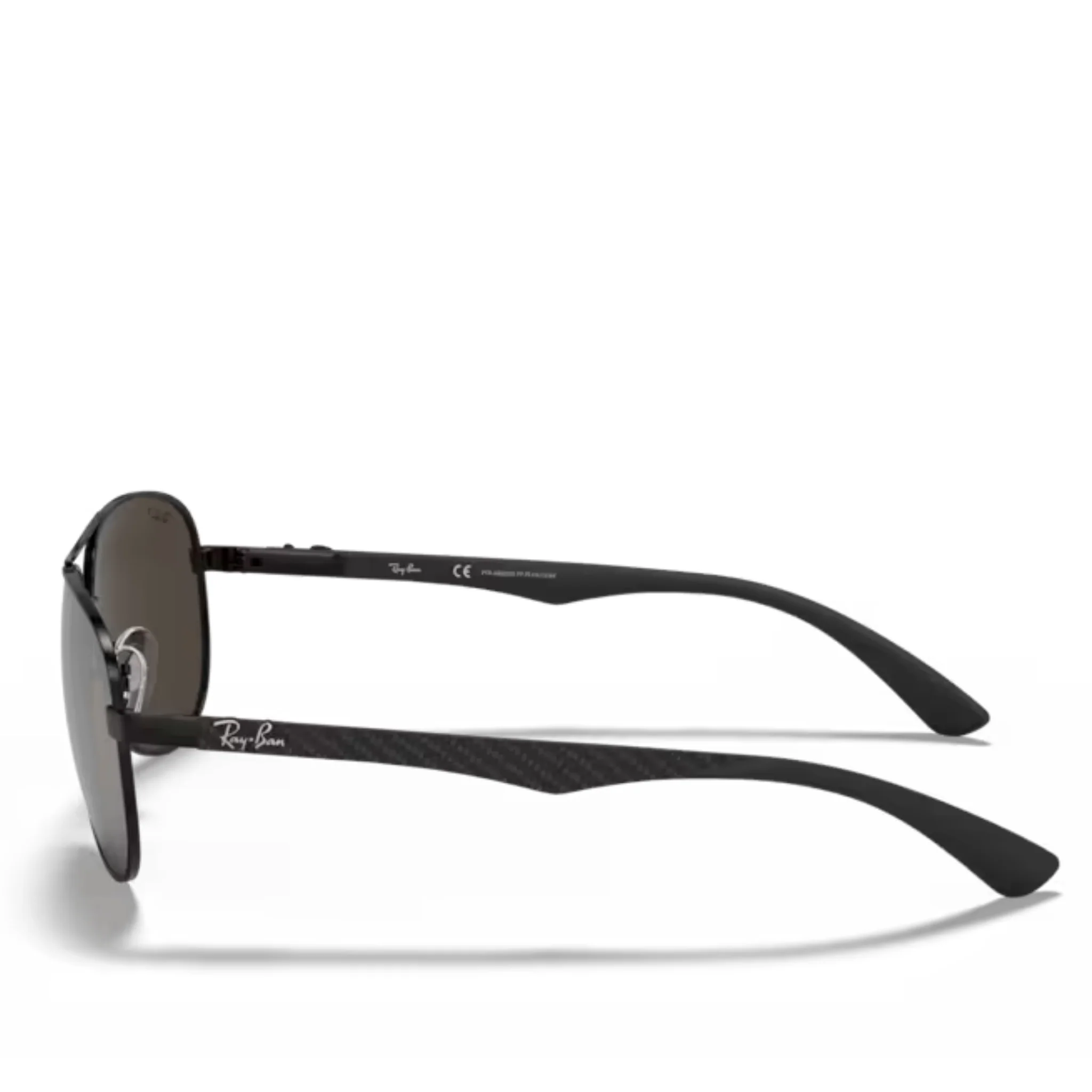 Mens 002/K7 Black/Mirror Polarized RB8313 Carbon Fibre Sunglasses - Image 4