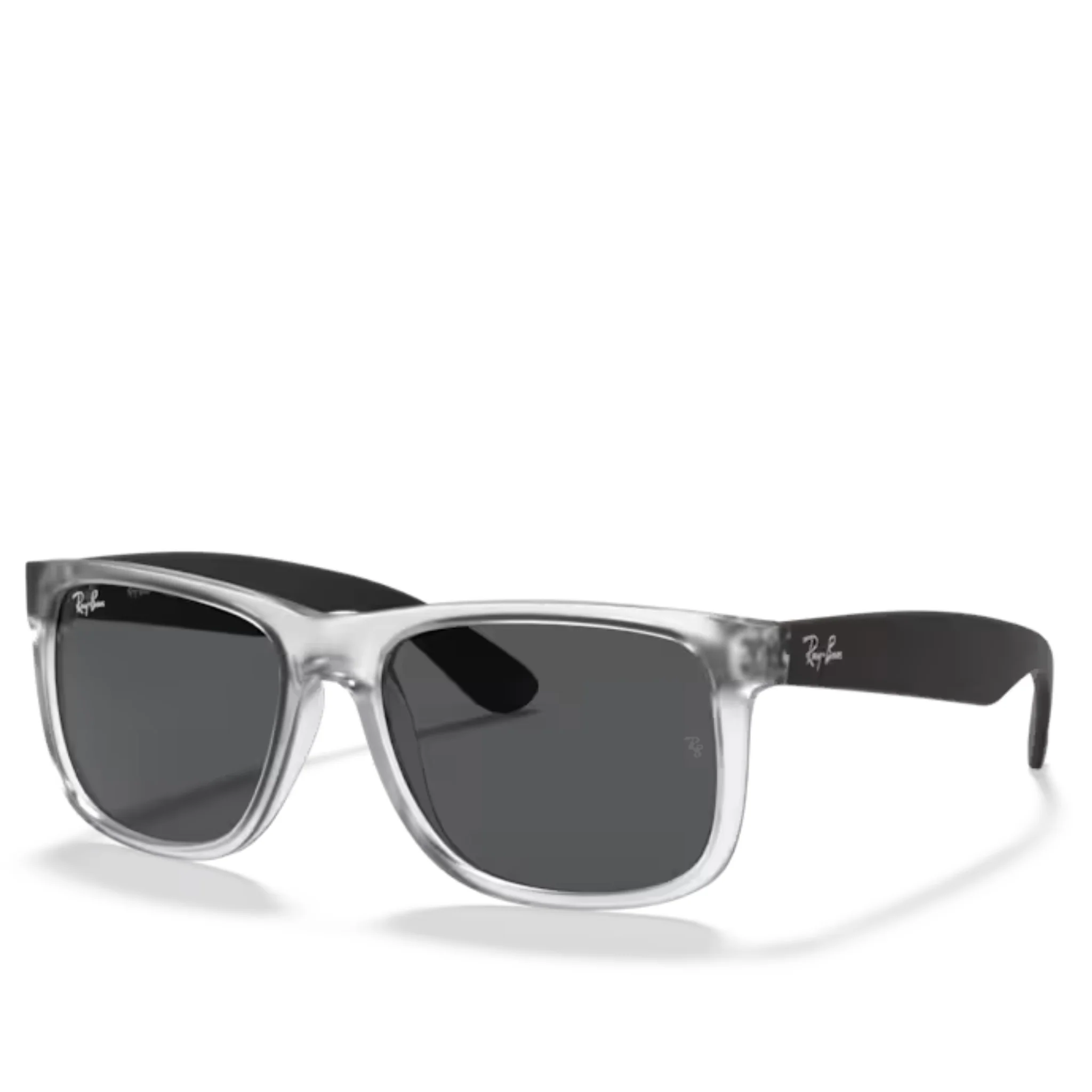 Mens 651287 Transparent RB4165 Justin Rubber Sunglasses - Image 3
