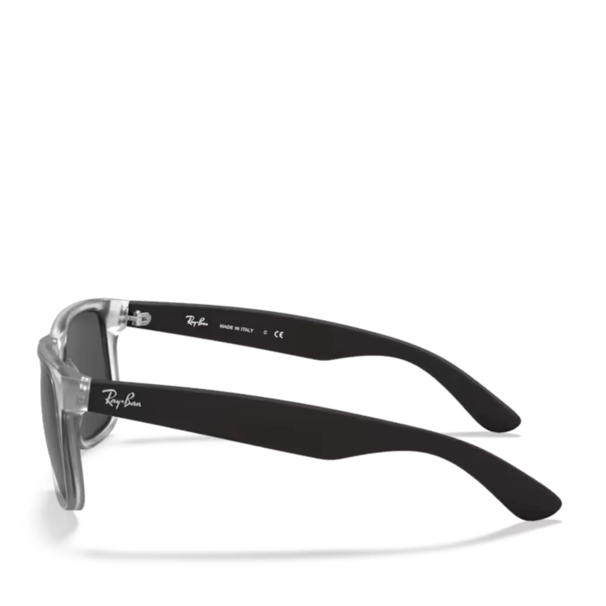 Mens 651287 Transparent RB4165 Justin Rubber Sunglasses - Image 4
