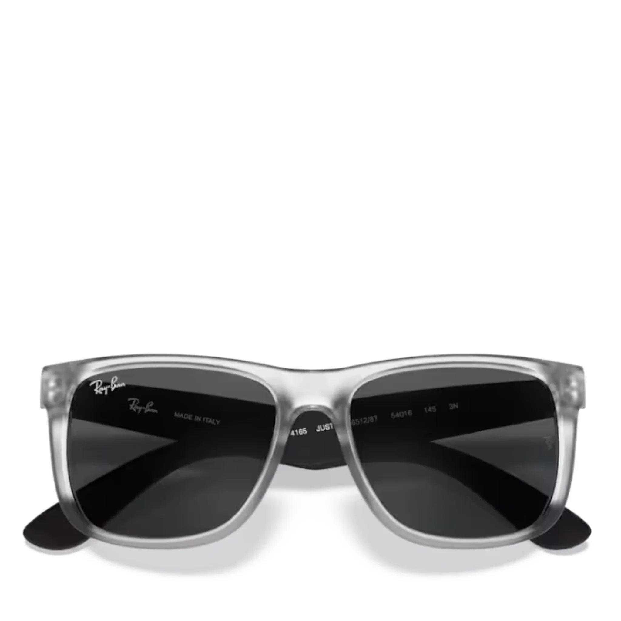 Mens 651287 Transparent RB4165 Justin Rubber Sunglasses - Image 5