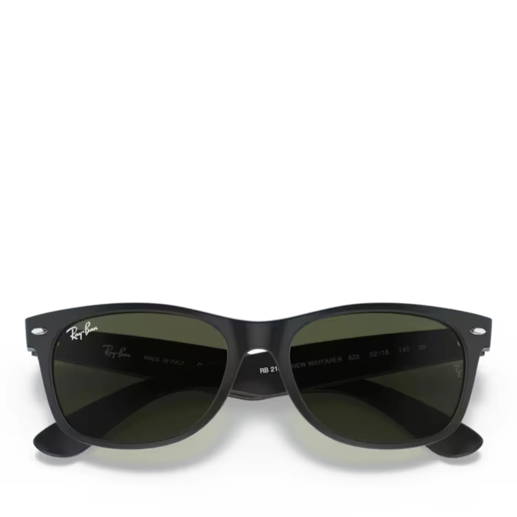 Unisex 622 Black Rubber RB2132 New Wayfarer Sunglasses - Image 6