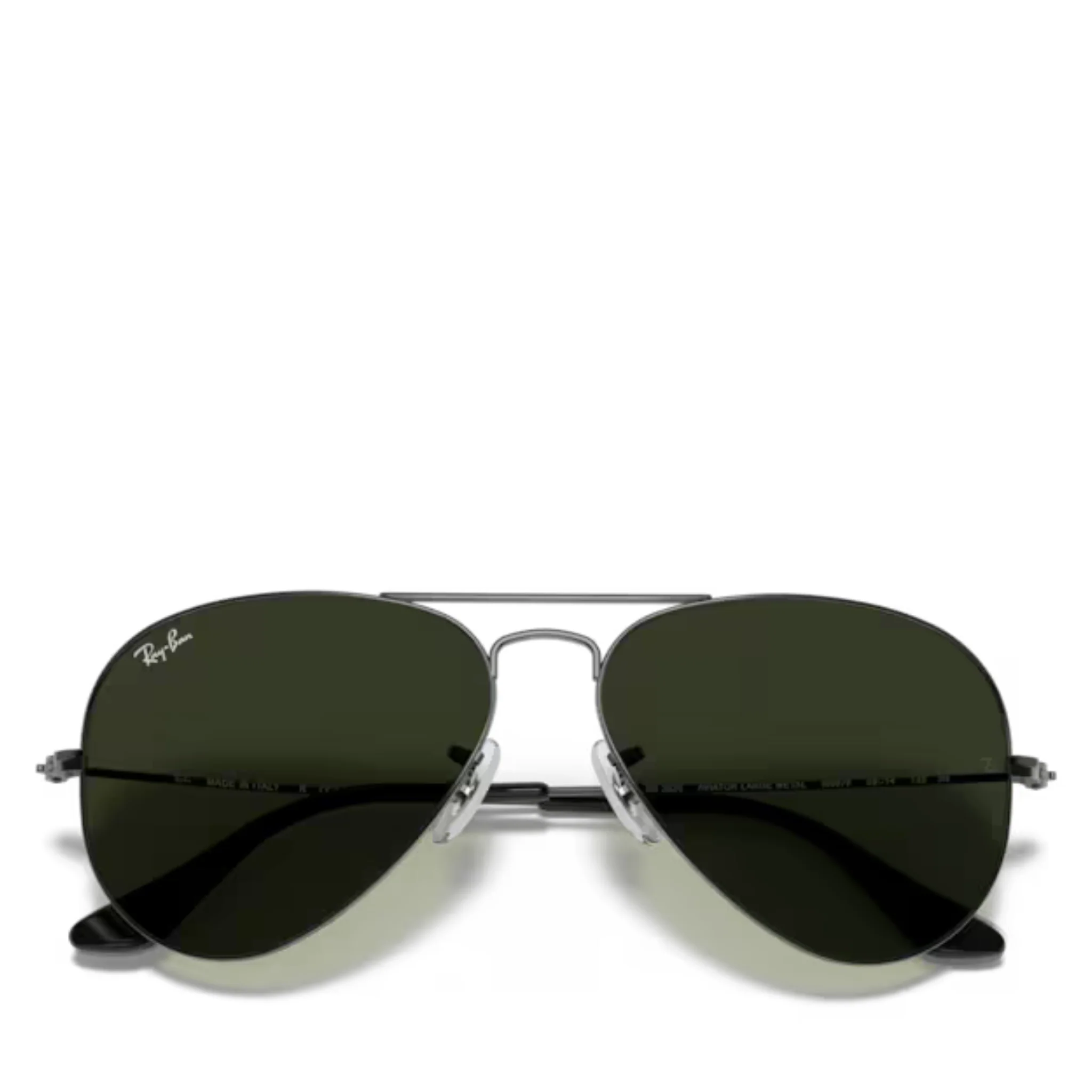Unisex W0879 Gunmetal RB3025 Aviator Large Sunglasses - Image 6