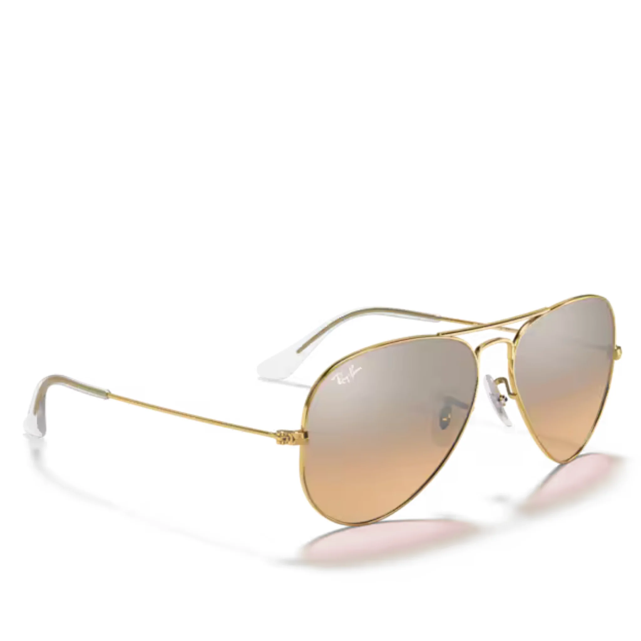 Womens 001/3E Arista Pink Mirror RB3025 Aviator Sunglasses - Image 3