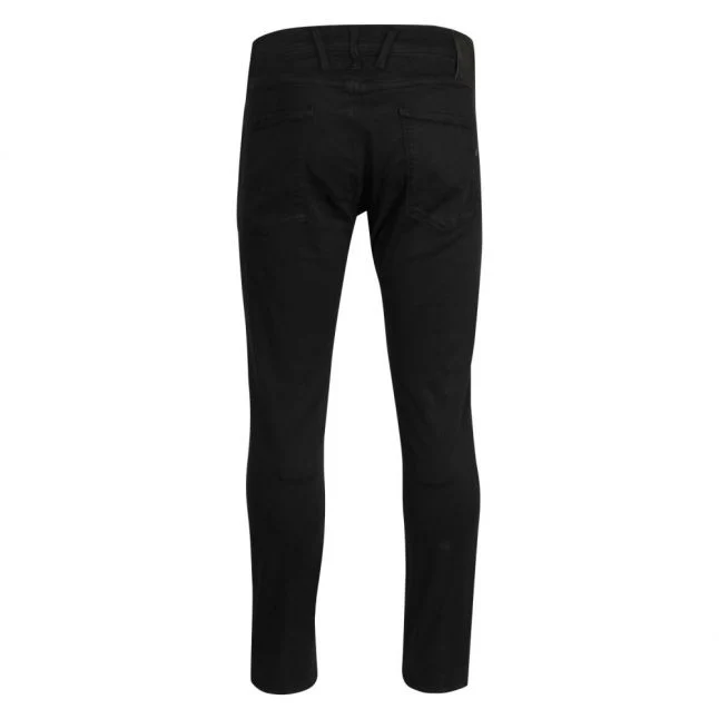 Mens Replay Black Anbass Hyperflex Eco Slim Fit Jeans - Image 4