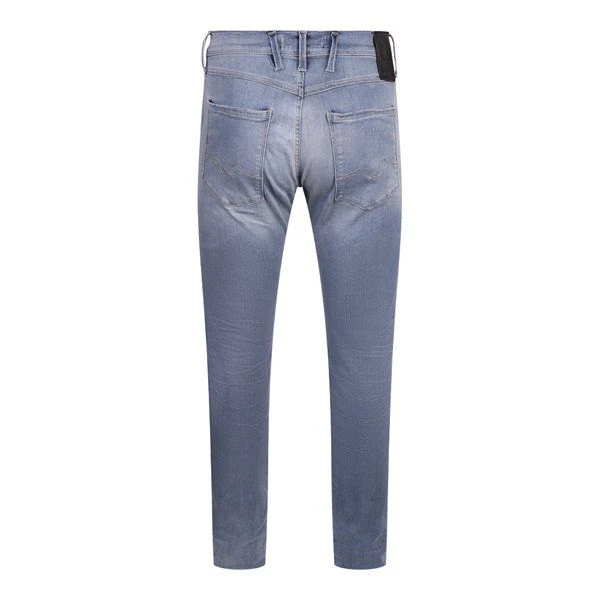 Mens Medium Blue Anbass Hyperflex Slim Jeans - Image 3
