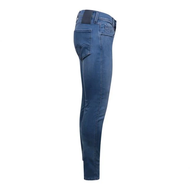 Mens Replay Medium Blue Anbass Slim Fit Jeans - Image 2
