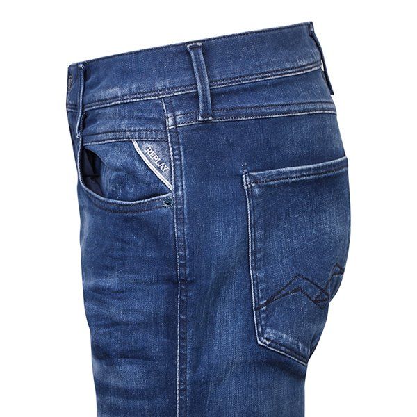 Mens Replay Medium Blue Anbass Slim Fit Jeans - Image 2