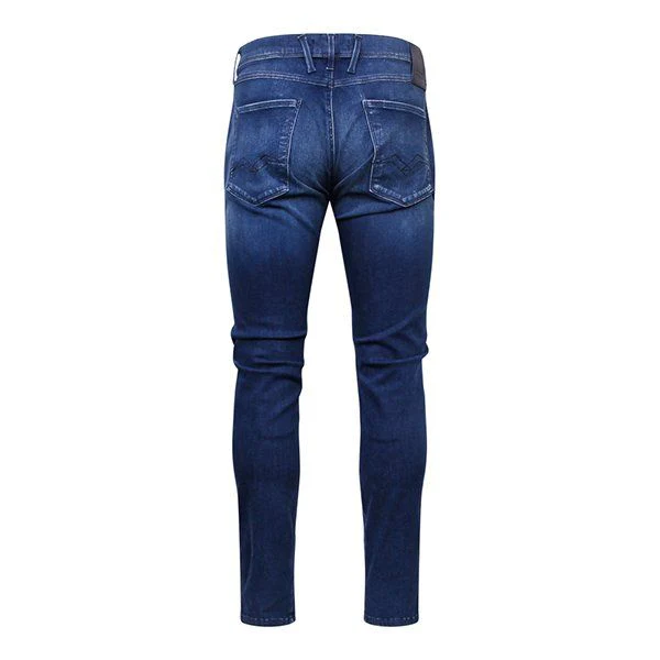 Mens Replay Medium Blue Anbass Slim Fit Jeans - Image 4