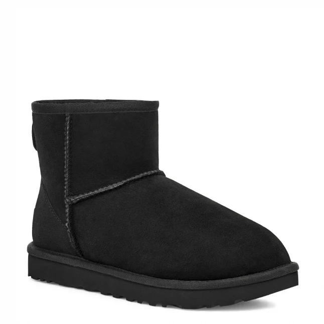 Womens UGG Black Classic Mini II Boots - Image 5