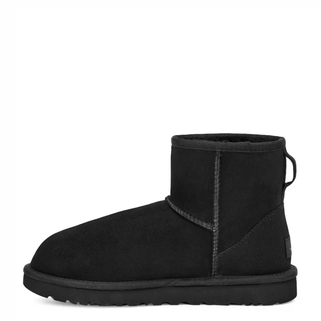 Womens UGG Black Classic Mini II Boots - Image 6