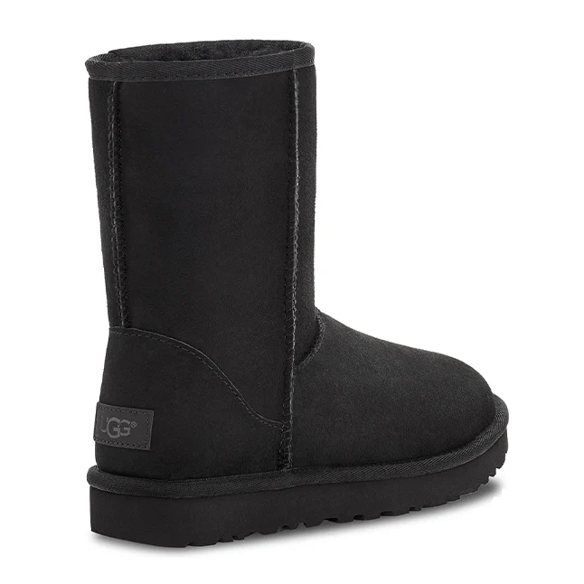 Womens UGG Black Classic Short II Boots - Image 3