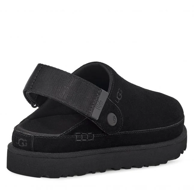 Womens UGG Black Goldenstar Clog - Image 3