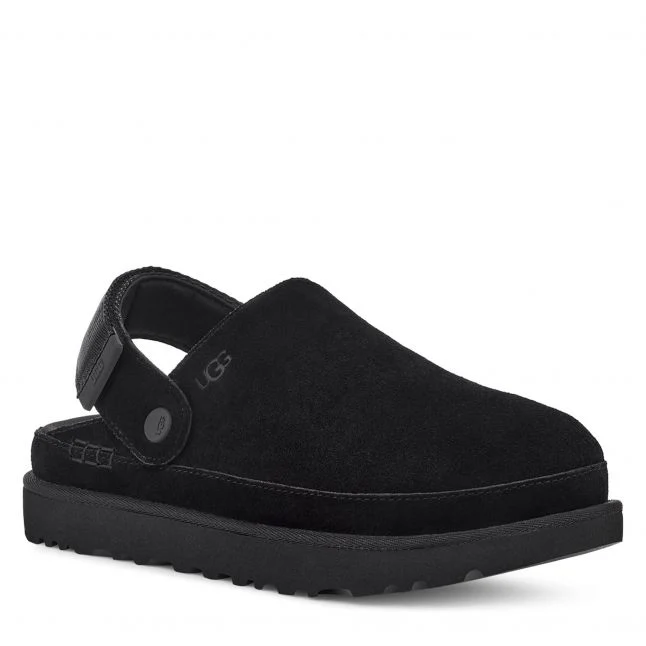 Womens UGG Black Goldenstar Clog - Image 4