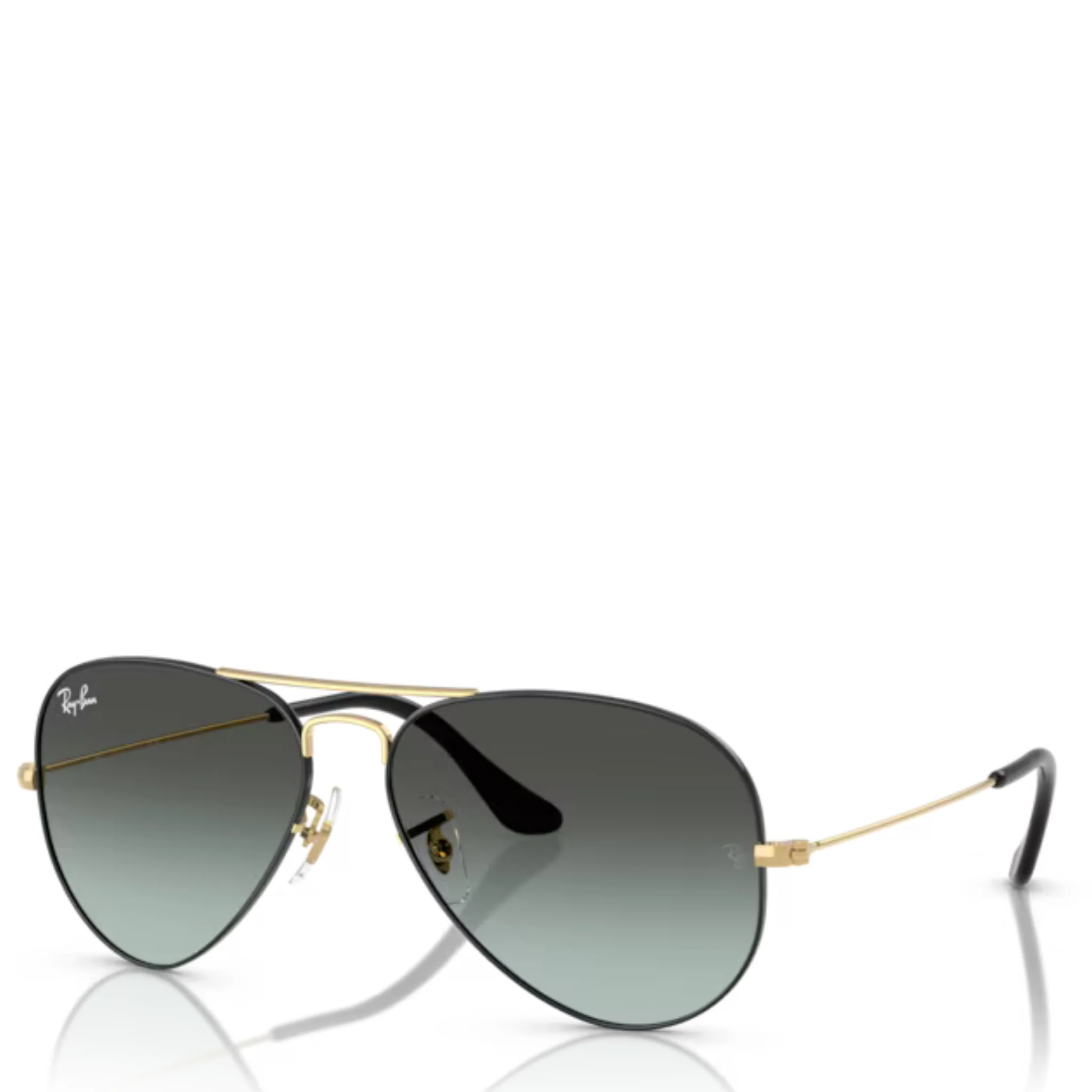 Unisex Ray-Ban 9271GK Black on Arista RB3025 Aviator Large Metal Sunglasses - Image 2