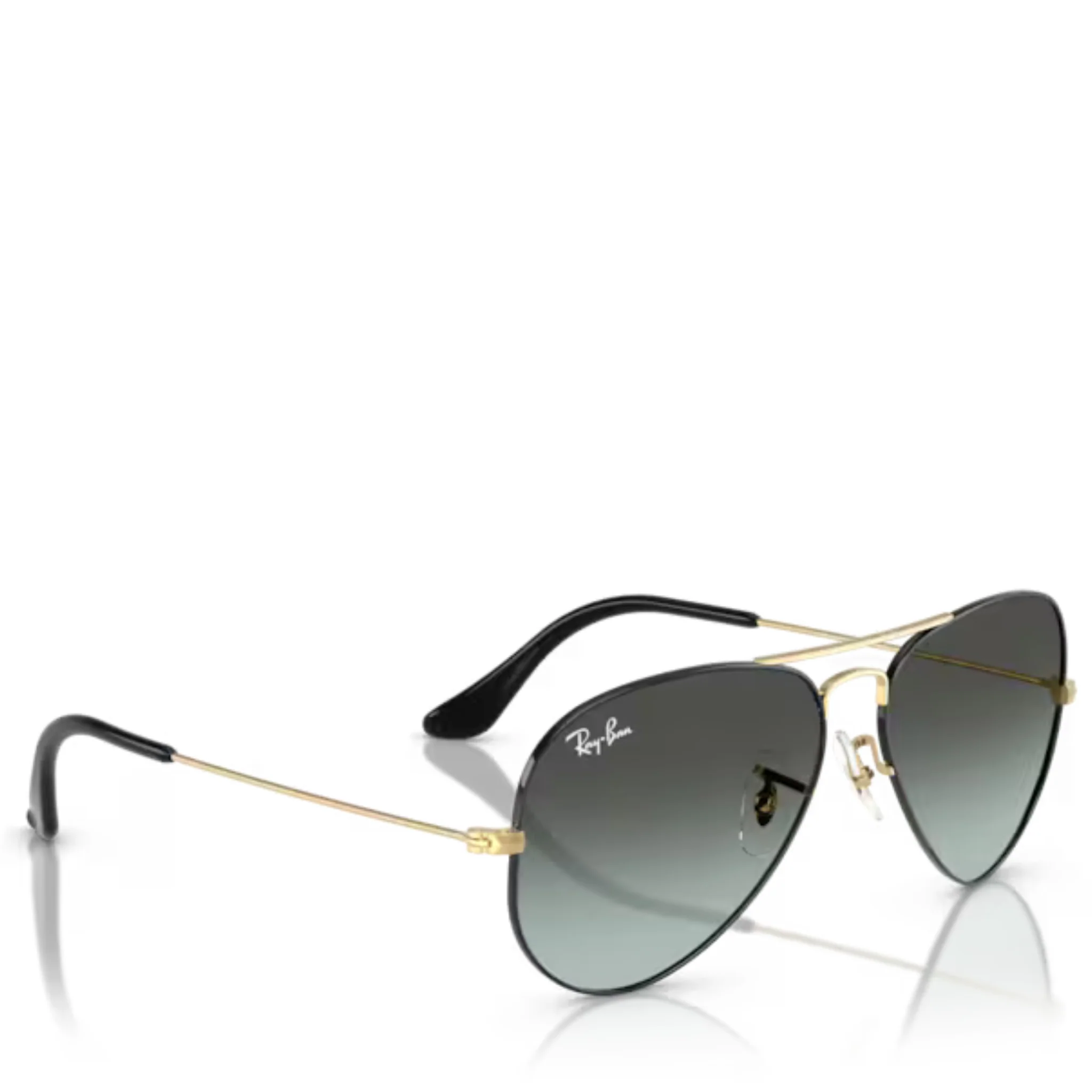 Unisex Ray-Ban 9271GK Black on Arista RB3025 Aviator Large Metal Sunglasses - Image 3