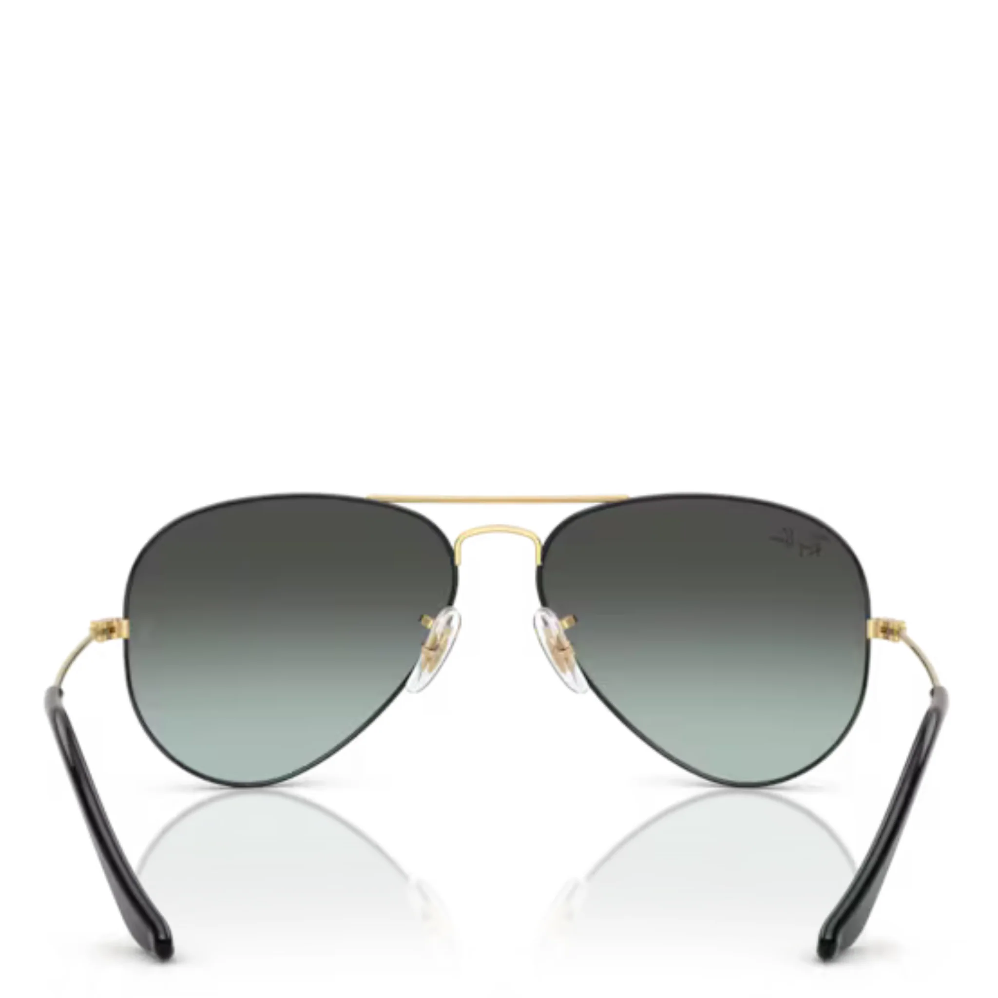 Unisex Ray-Ban 9271GK Black on Arista RB3025 Aviator Large Metal Sunglasses - Image 5