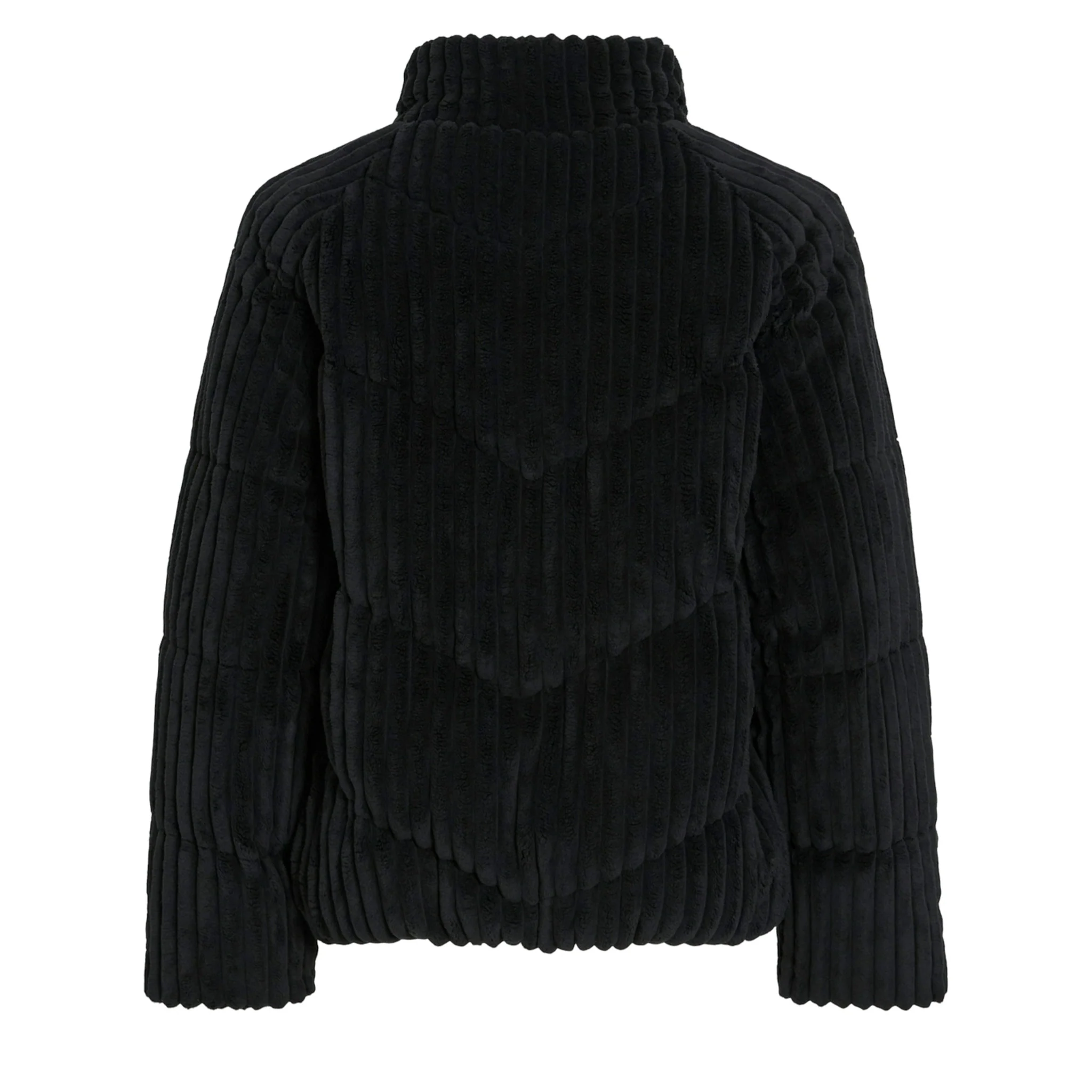 Womens Vila Black Viflairy Cord Padded Jacket - Image 2