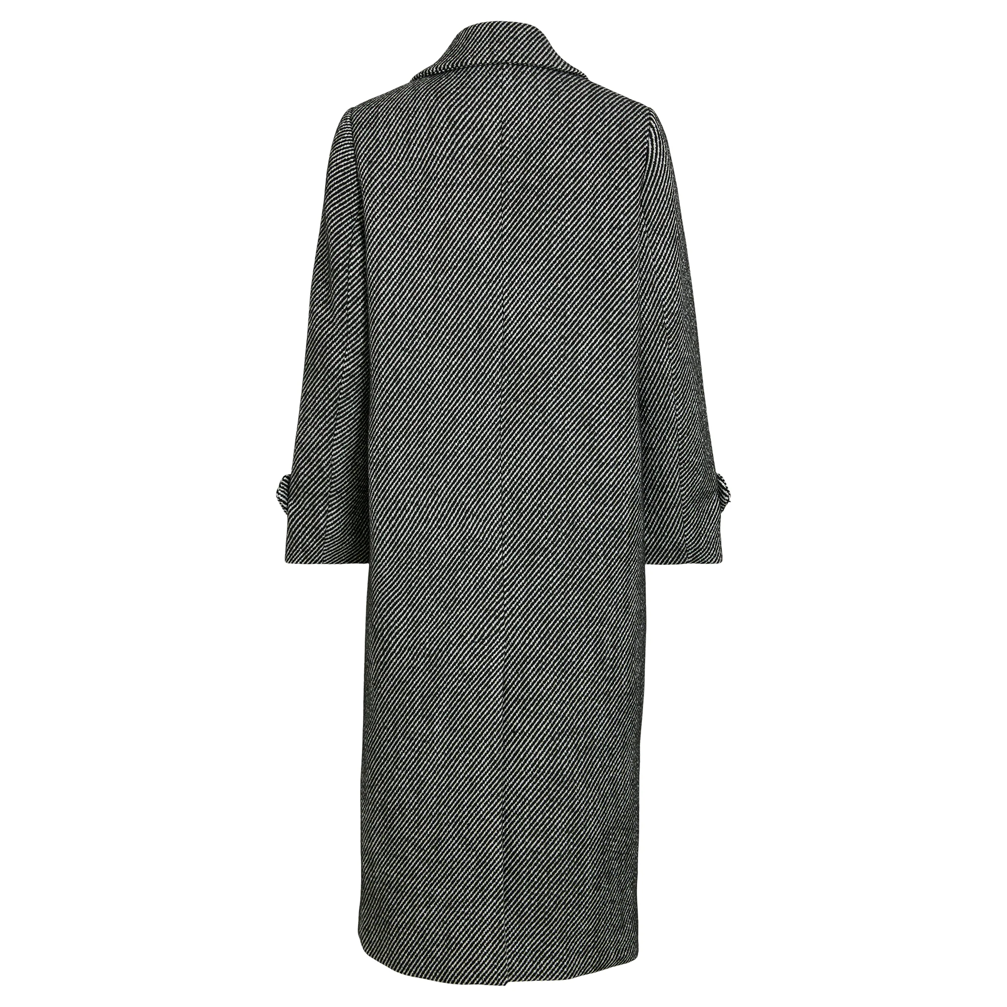 Womens Vila Black Beauty Visaia Tailored Long Coat - Image 3