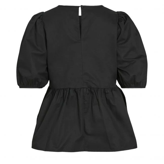 Womens Vila Black Vidonna 2 4 Sleeve Top - Image 4